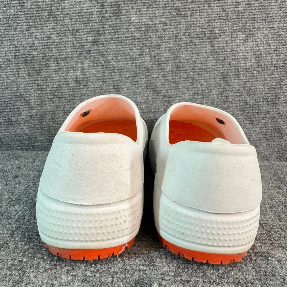 White Nursing Clogs Slip On Professional Work Shoes Medical Caduceus Size 3